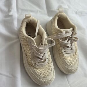 Stylish Cream Kids Shoes